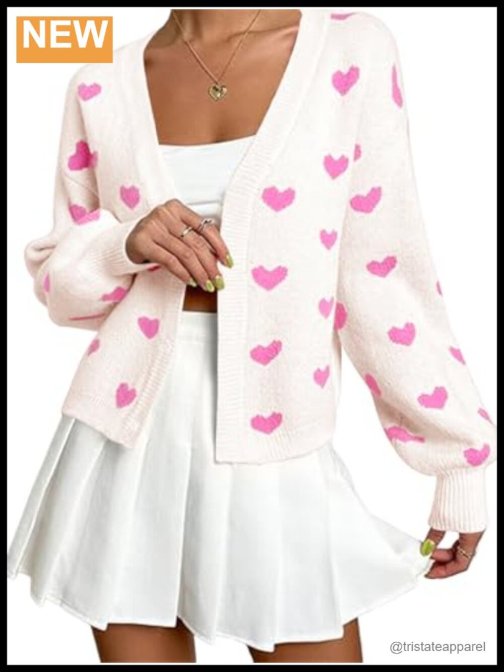 Women's Long Sleeve Floral Print Open Front V Neck Knit Sweater Cardigan Chunky
